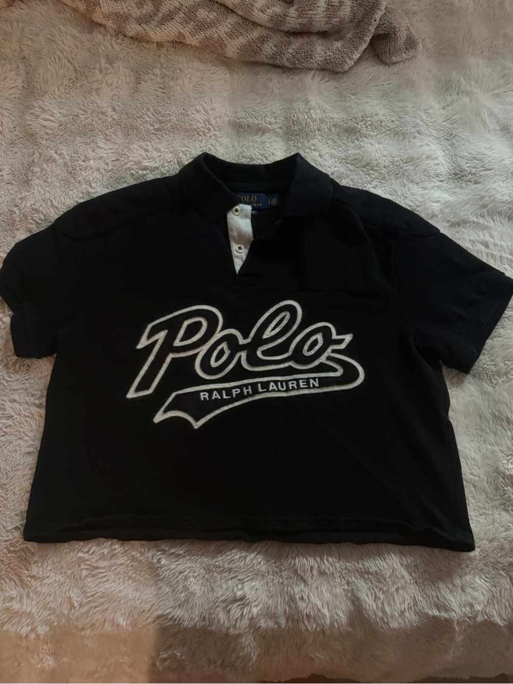 Ralph Lauren Polo Y2K Cropped Polo Shirt